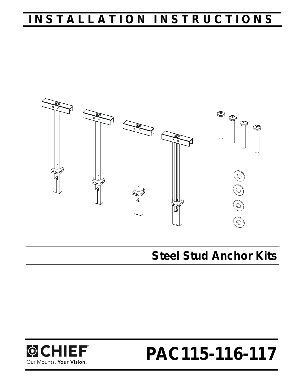 CHIEF PAC115-116-117 User Manual