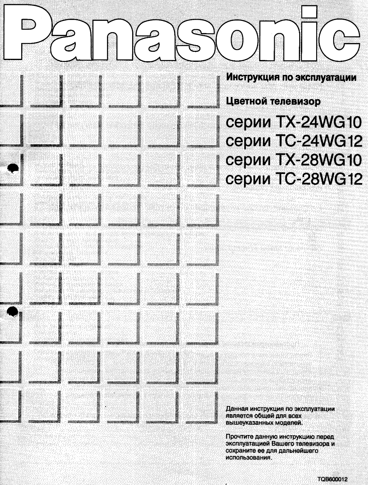 PANASONIC TC-28WG12G, TC-28WG12H, TC-24WG12GH User Manual