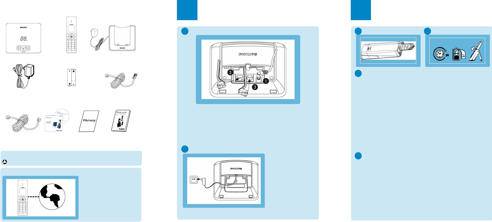 Philips VOIP8550B/36, VOIP8551B/36 Quick Start Guide