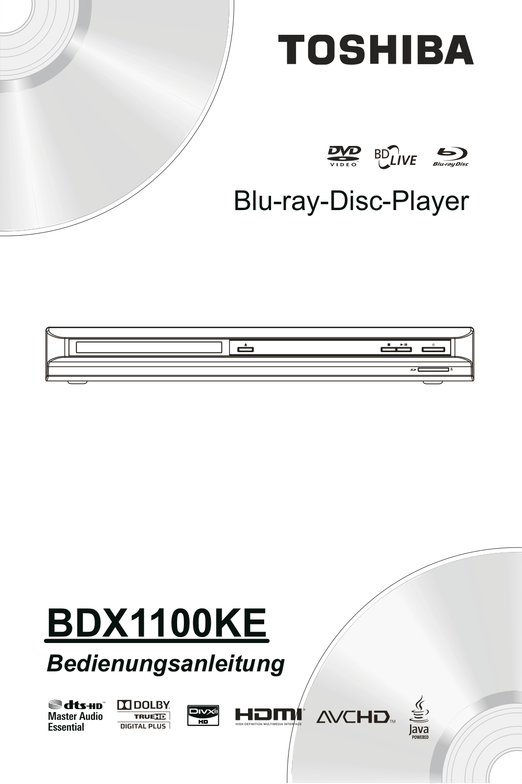 Toshiba BDX-1100KE Owner’s Manual