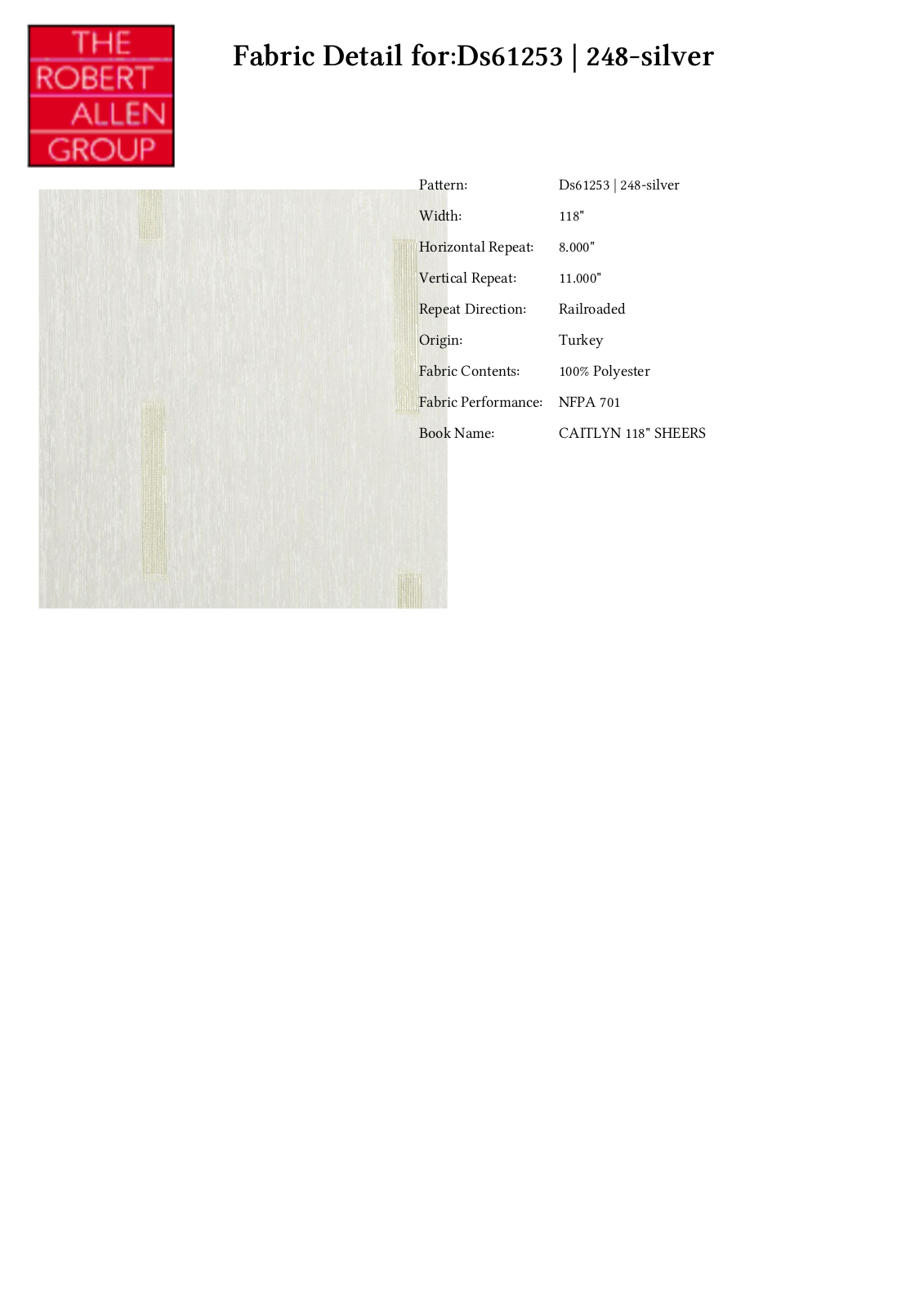 Duralee CRAL7127 Specifications - ManualMachine.com