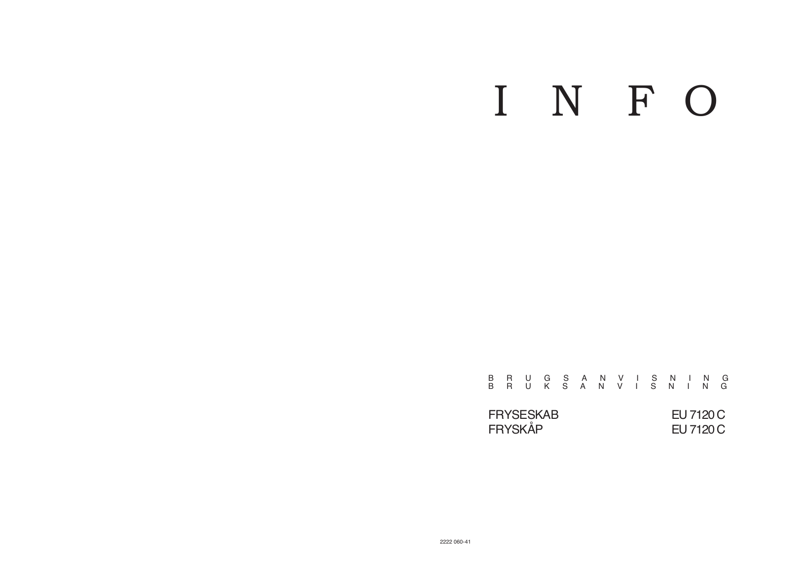 AEG EU7120C User Manual