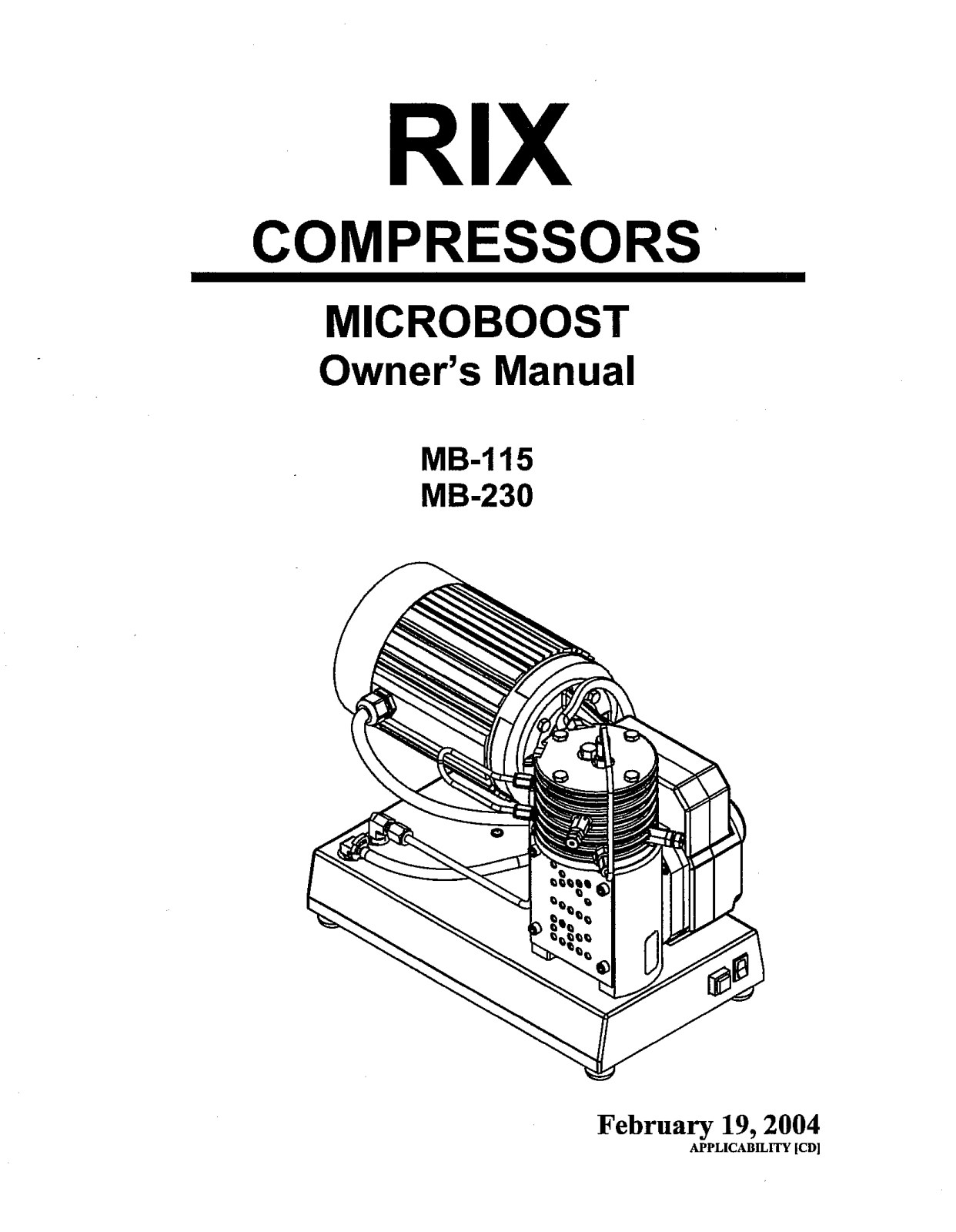 RIX MB-115, MB-230 User manual - ManualMachine.com