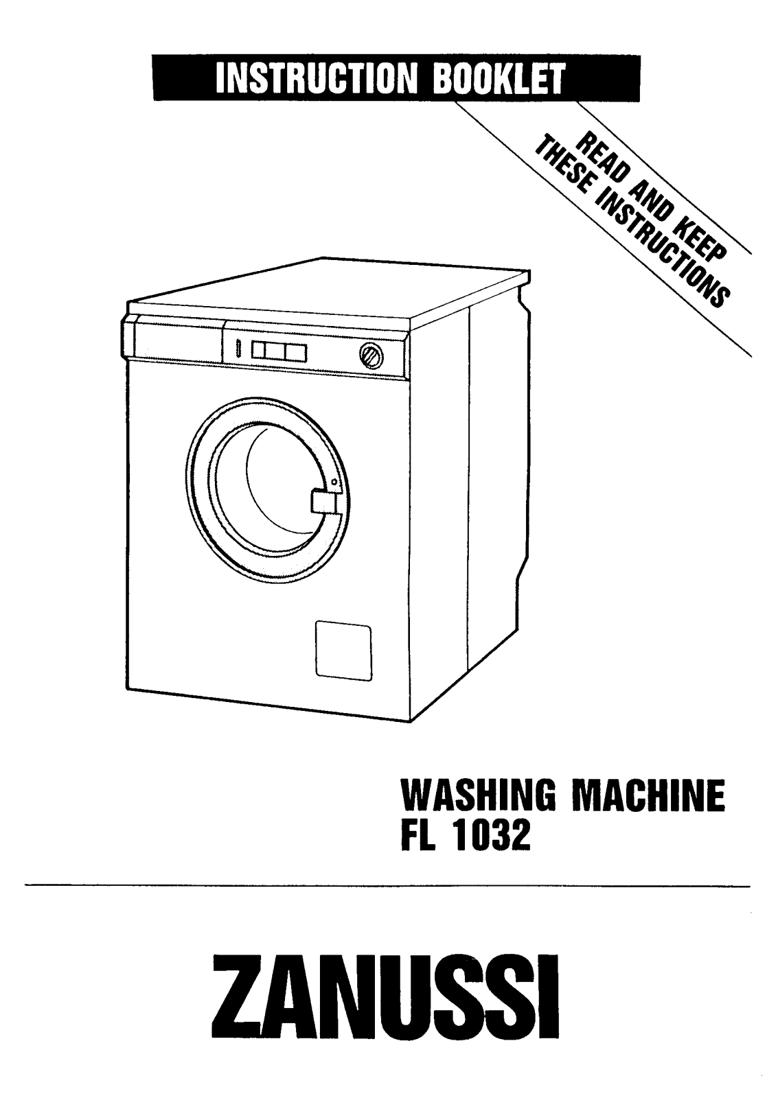 Zanussi FL 1032 User Manual