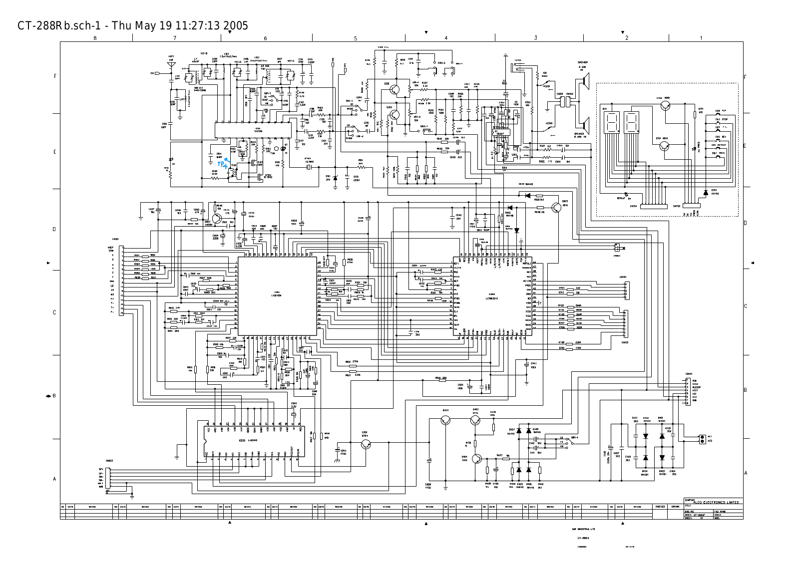 Vitek CT-288Rb Schematic