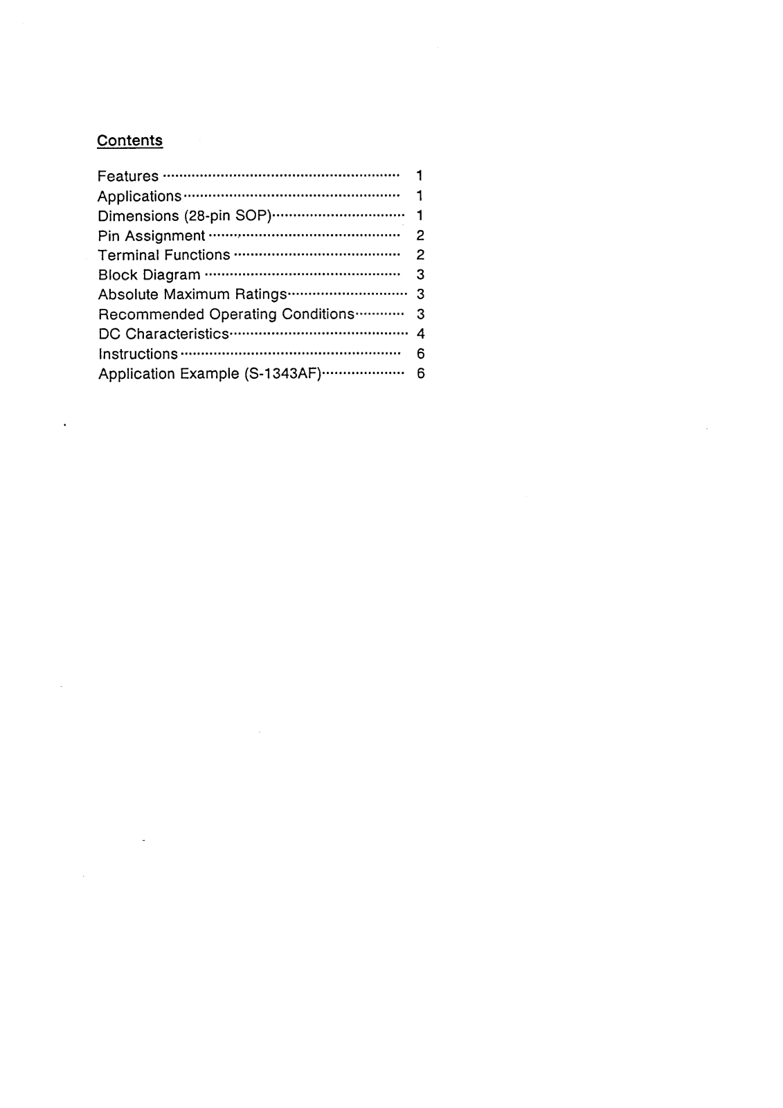 Epson S-13L43AF, S-1343AF Datasheet