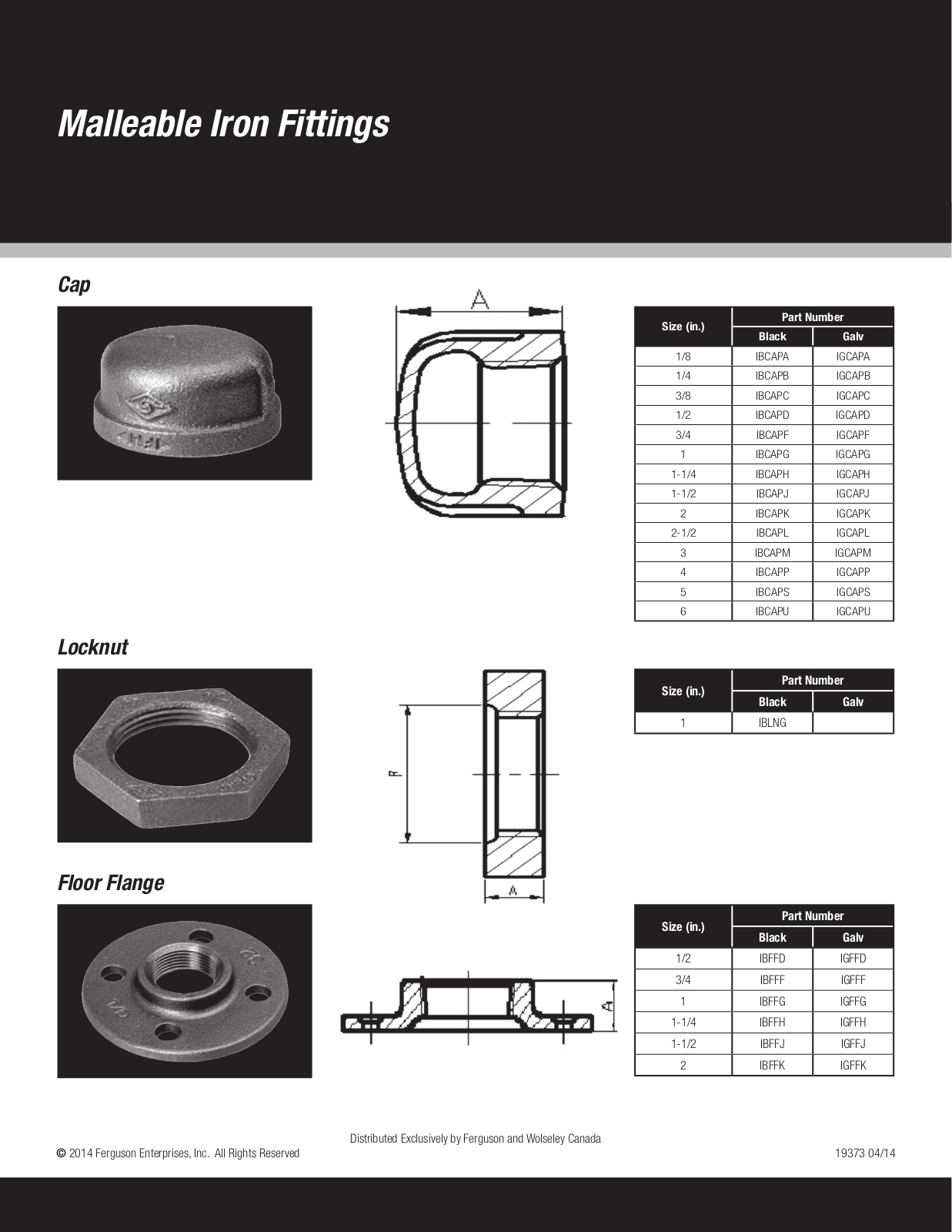 Ferguson Enterprises IBCAPA, IGCAPA, IBCAPB, IGCAPB, IBCAPC User Manual