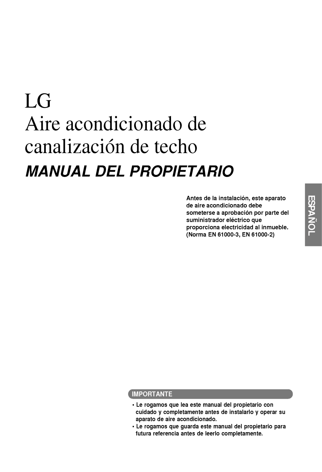 Lg MB09AHL User Manual