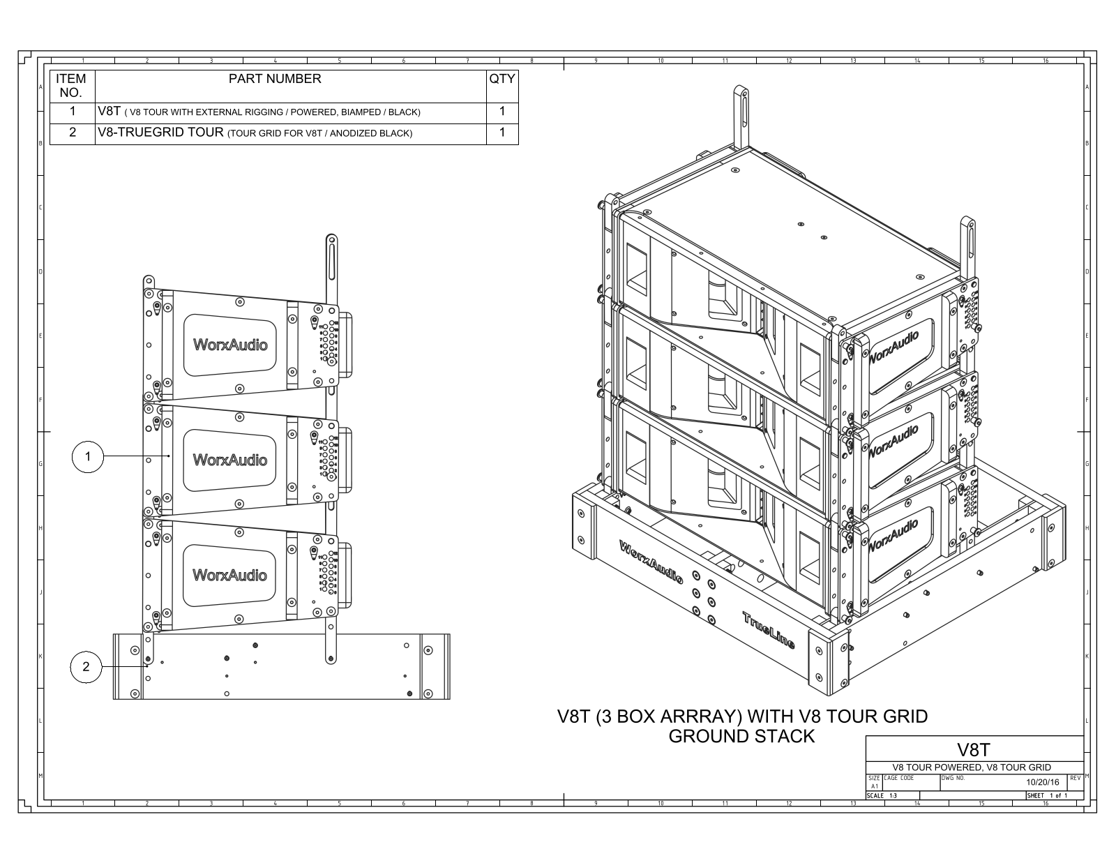 PreSonus V8-TRUEGRIDTOUR Data Sheet - ManualMachine.com