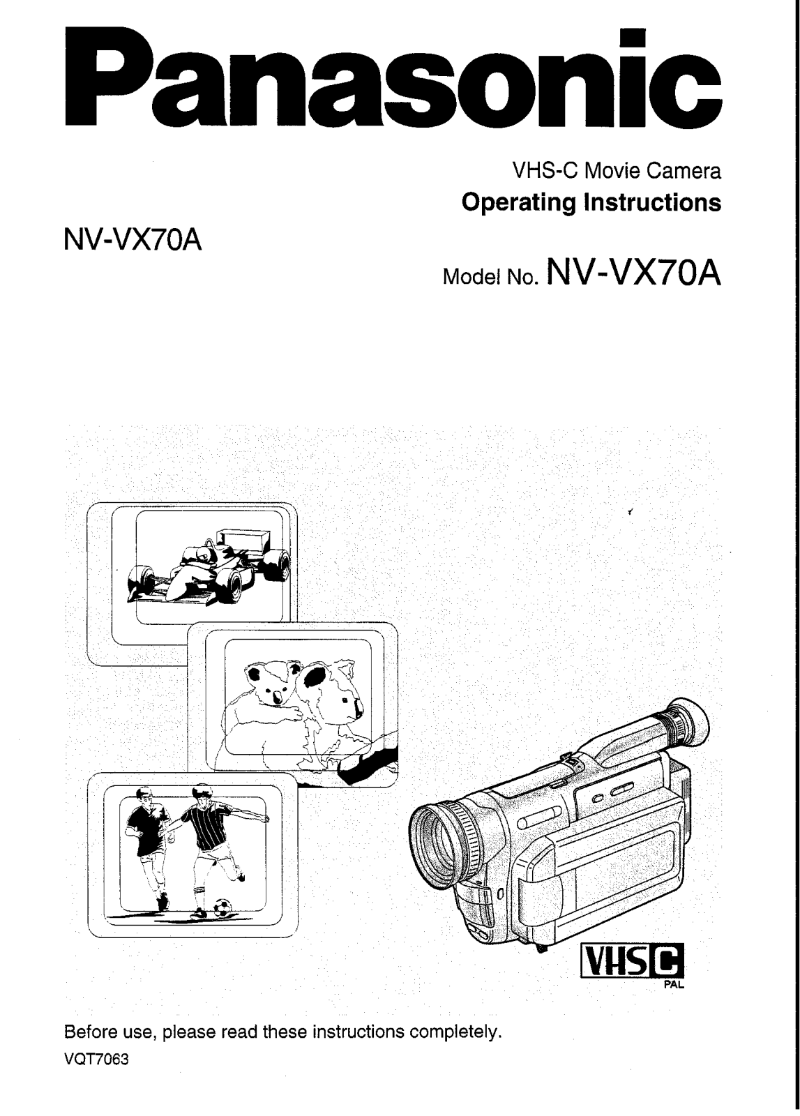 Panasonic NVVX70A User Manual