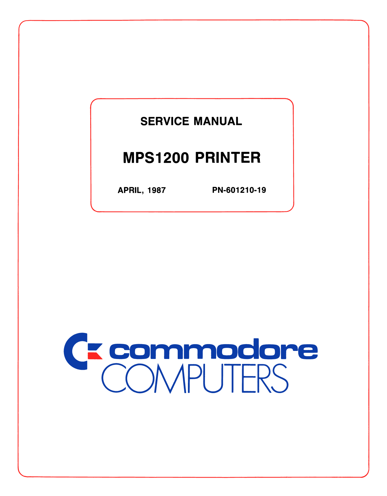 Commodore MPS1200 a - ManualMachine.com
