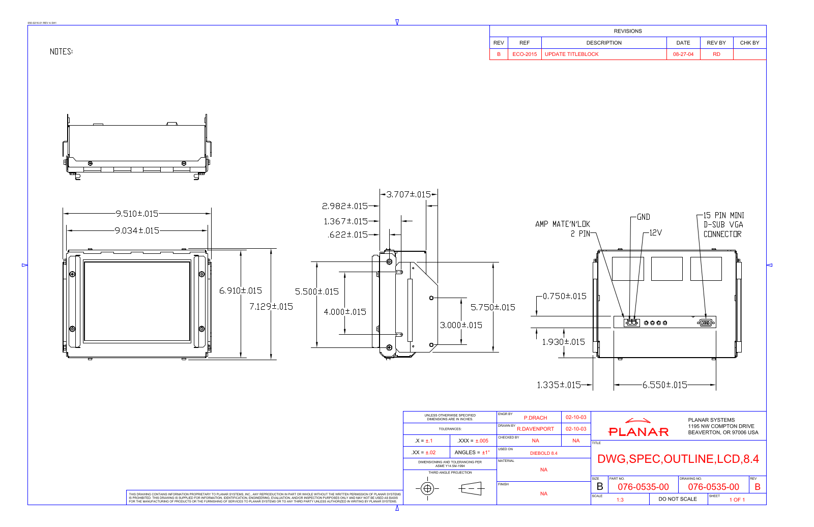 Planar LC08 User Manual