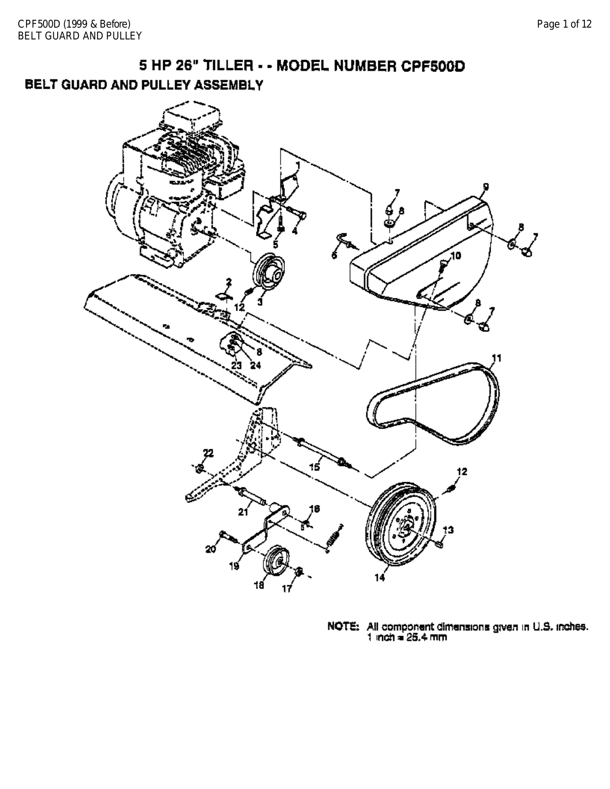 AYP CPF500D Parts List