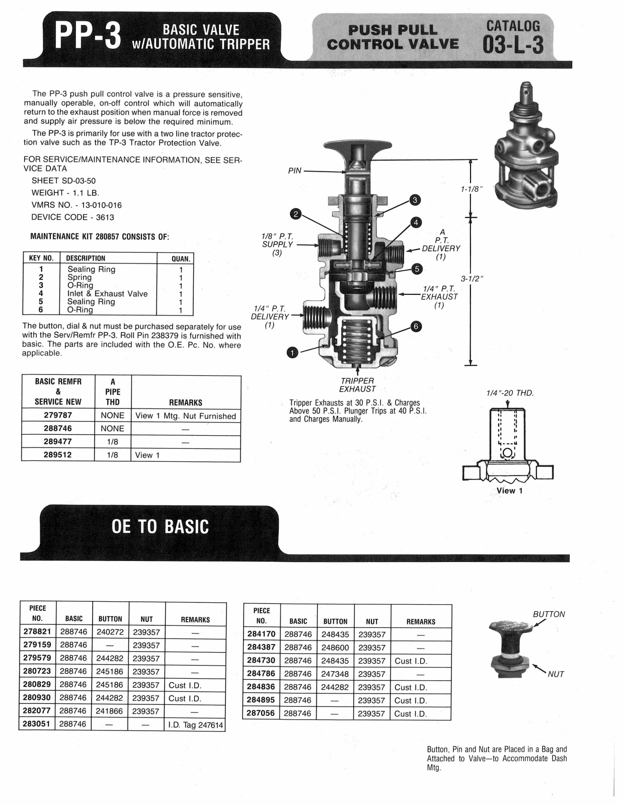 BENDIX 03-L-3 User Manual