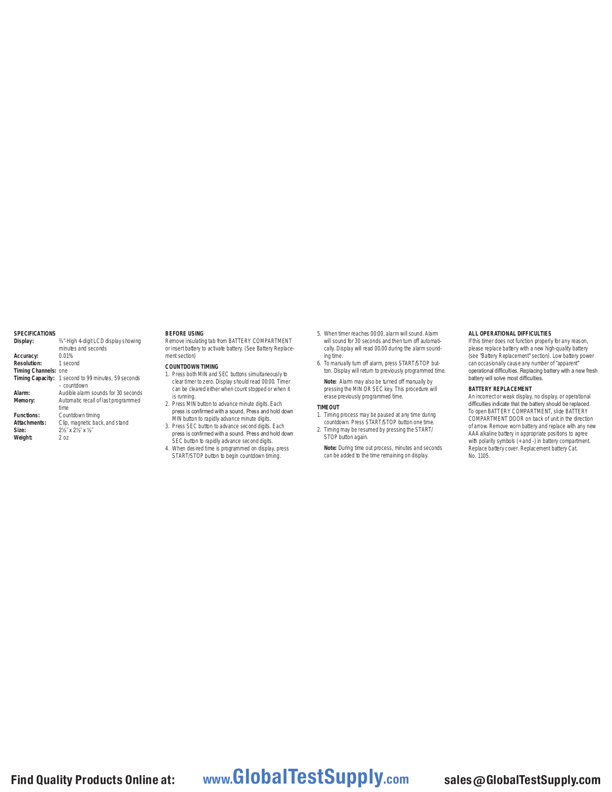 Traceable 98766-78 User manual - ManualMachine.com
