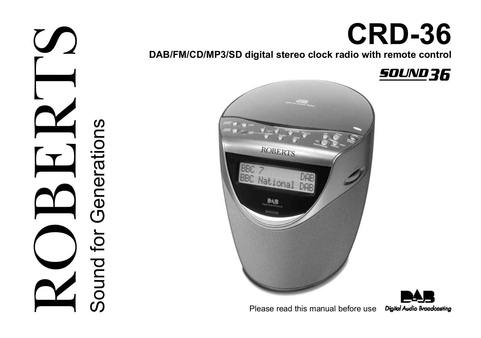 Roberts Radio CRD-36 User Manual