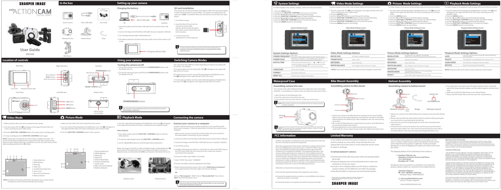 Sharper image SVC555 User Manual