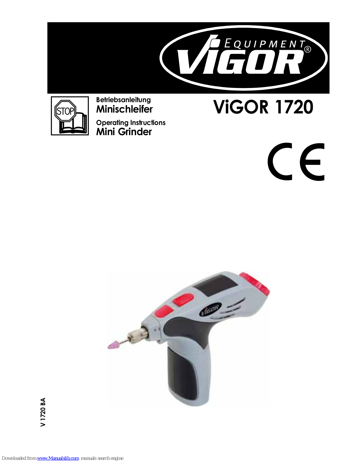 Vigor 1720 Operating Instructions Manual - ManualMachine.com