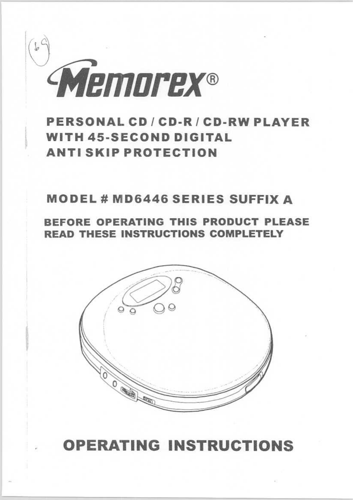 Memorex MD6446 User Guide