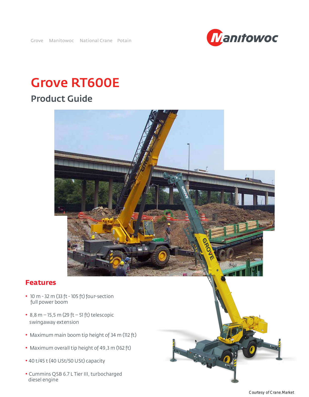 Grove RT600E Product Manual - ManualMachine.com