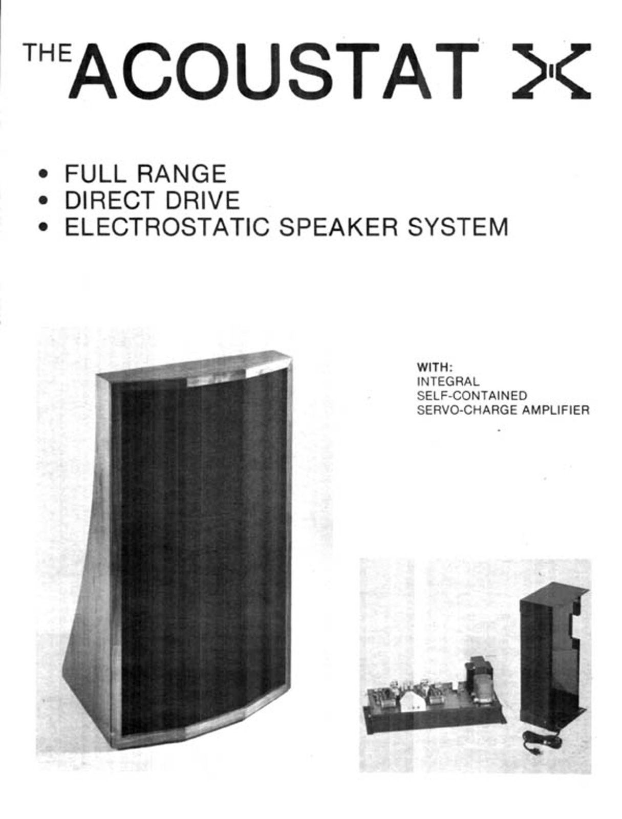 Acoustat X Brochure