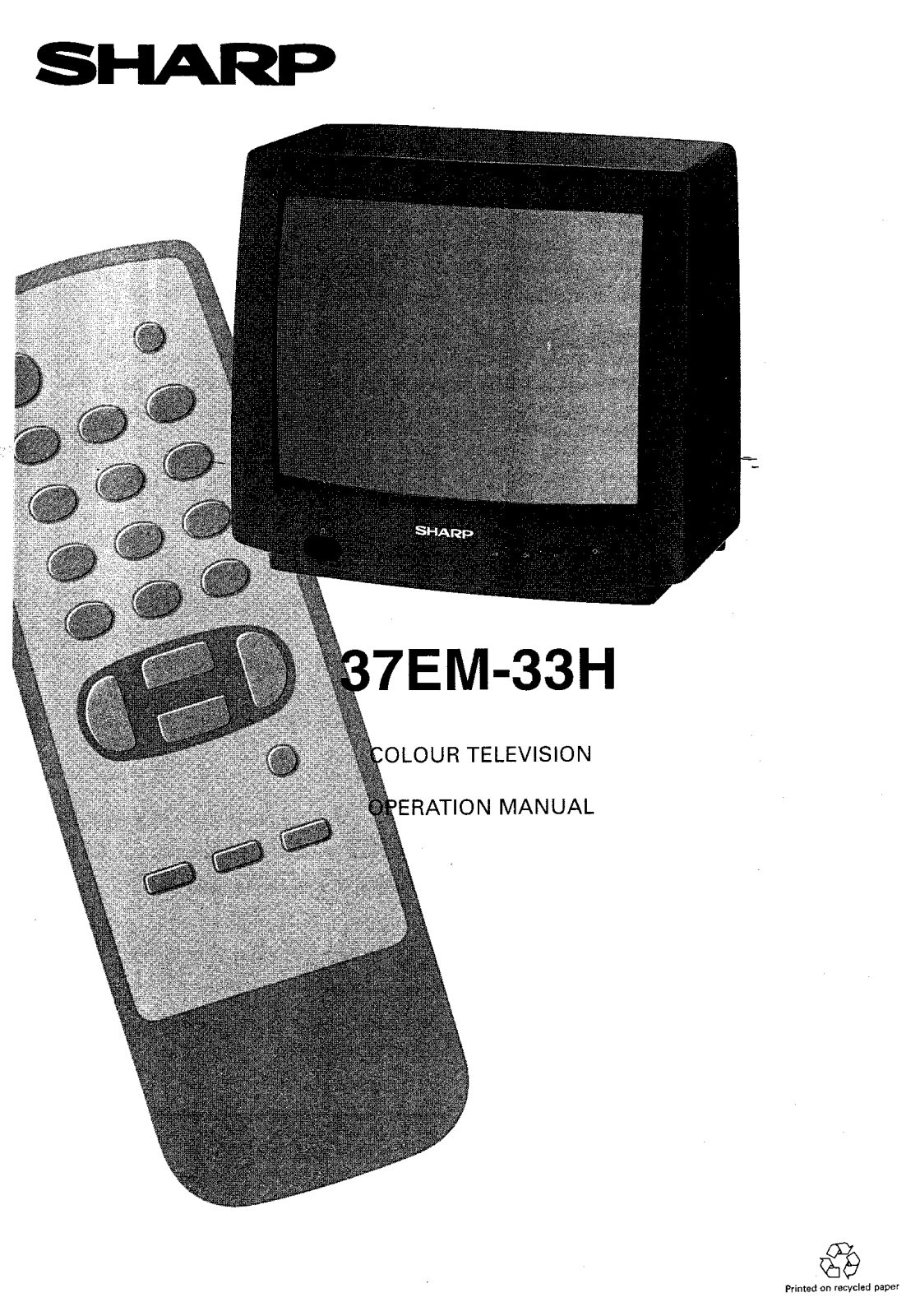 Sharp 37EM33H User Manual