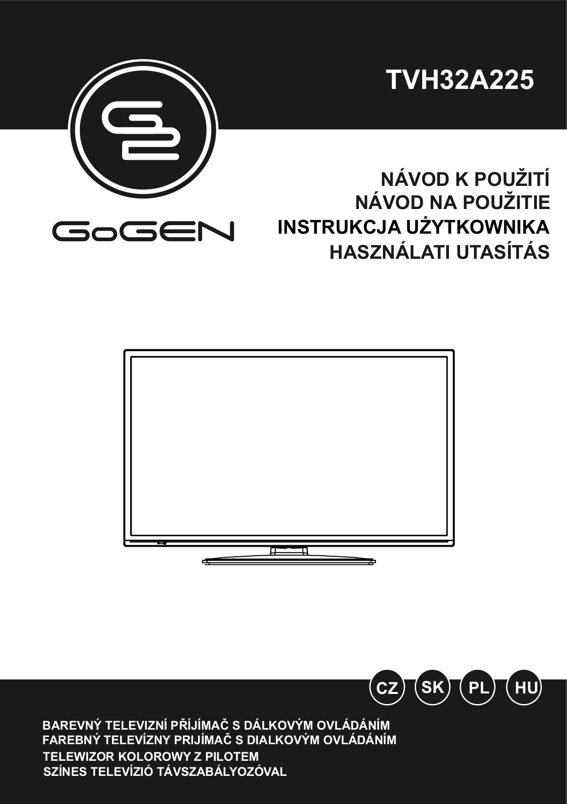 GoGEN TVH 32A225 User Manual