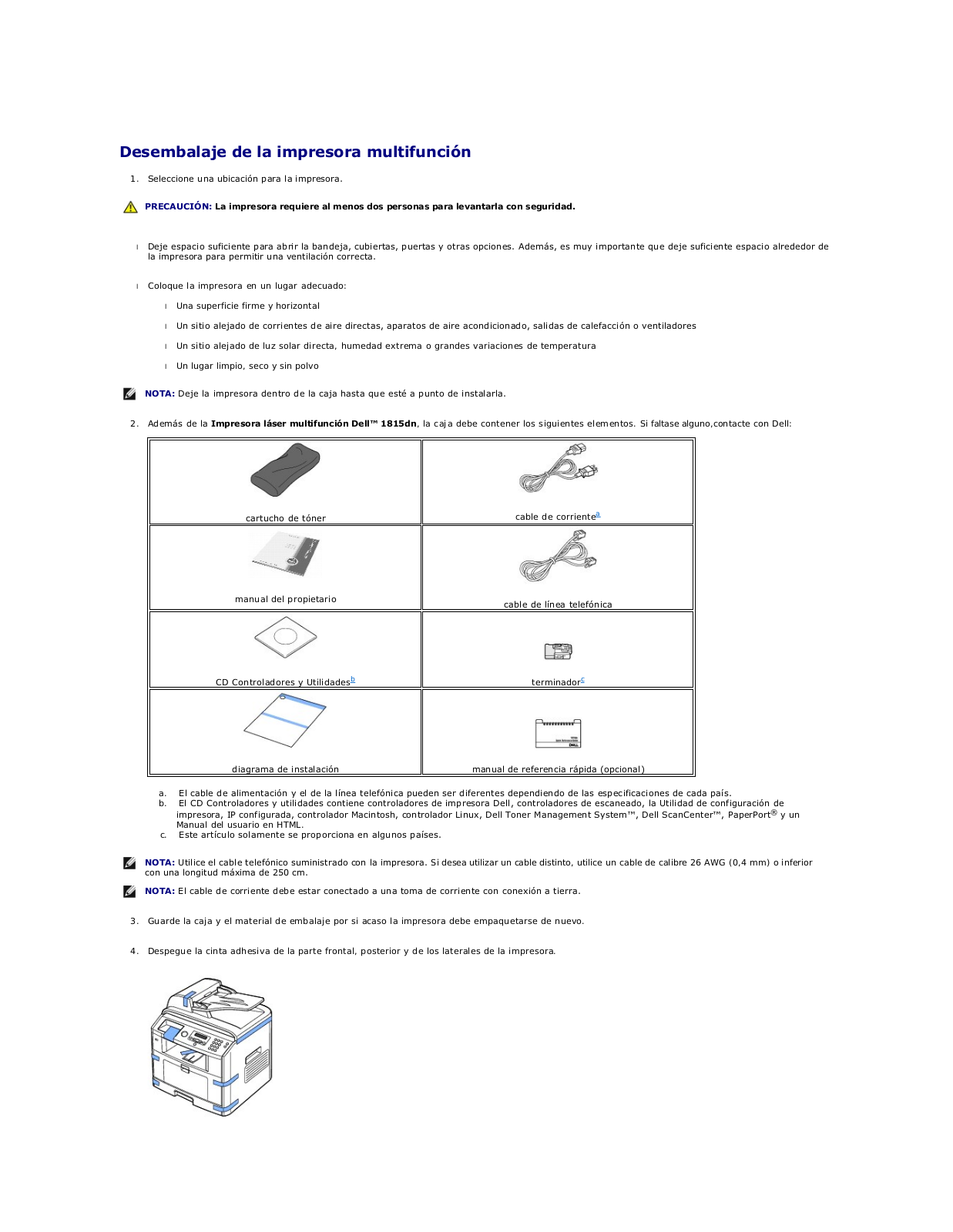 Dell 1815dn User Manual