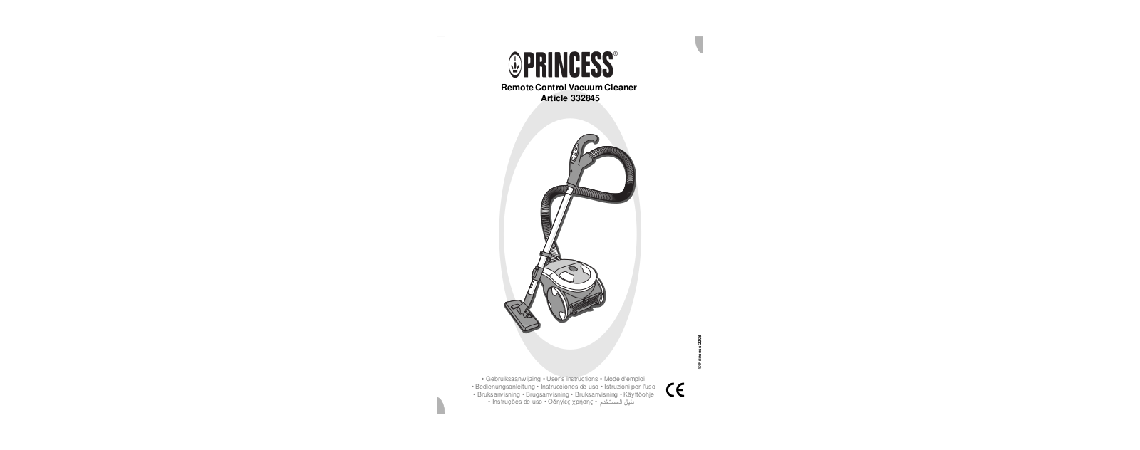 Princess 332845 Remote Control User Manual