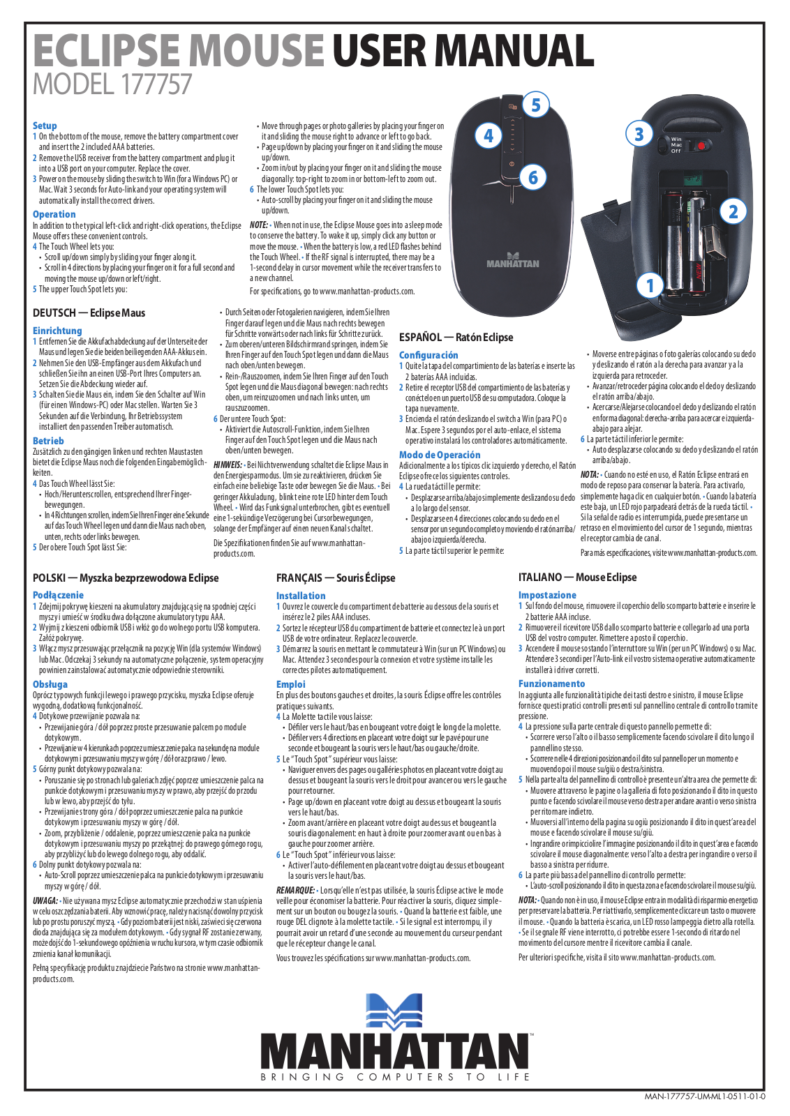 Manhattan 177757 User Manual