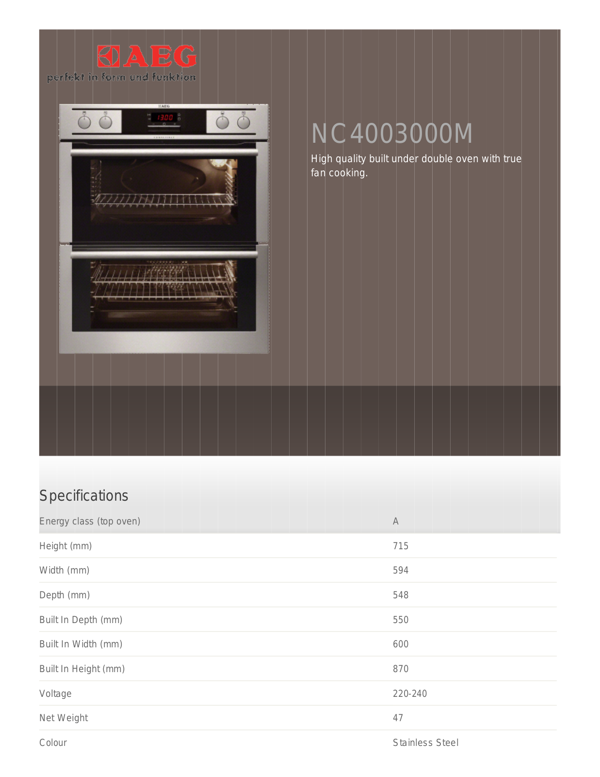 AEG NC4003020M User Manual