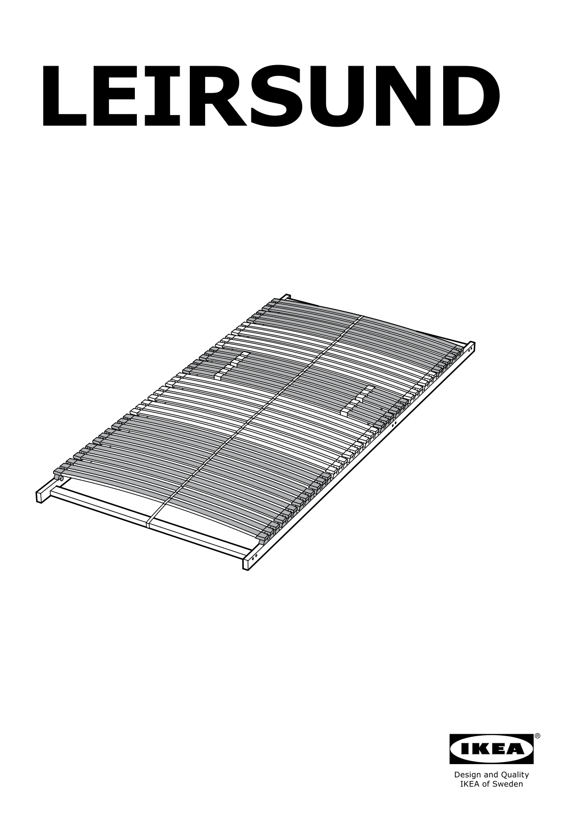 IKEA LEIRSUND User Manual