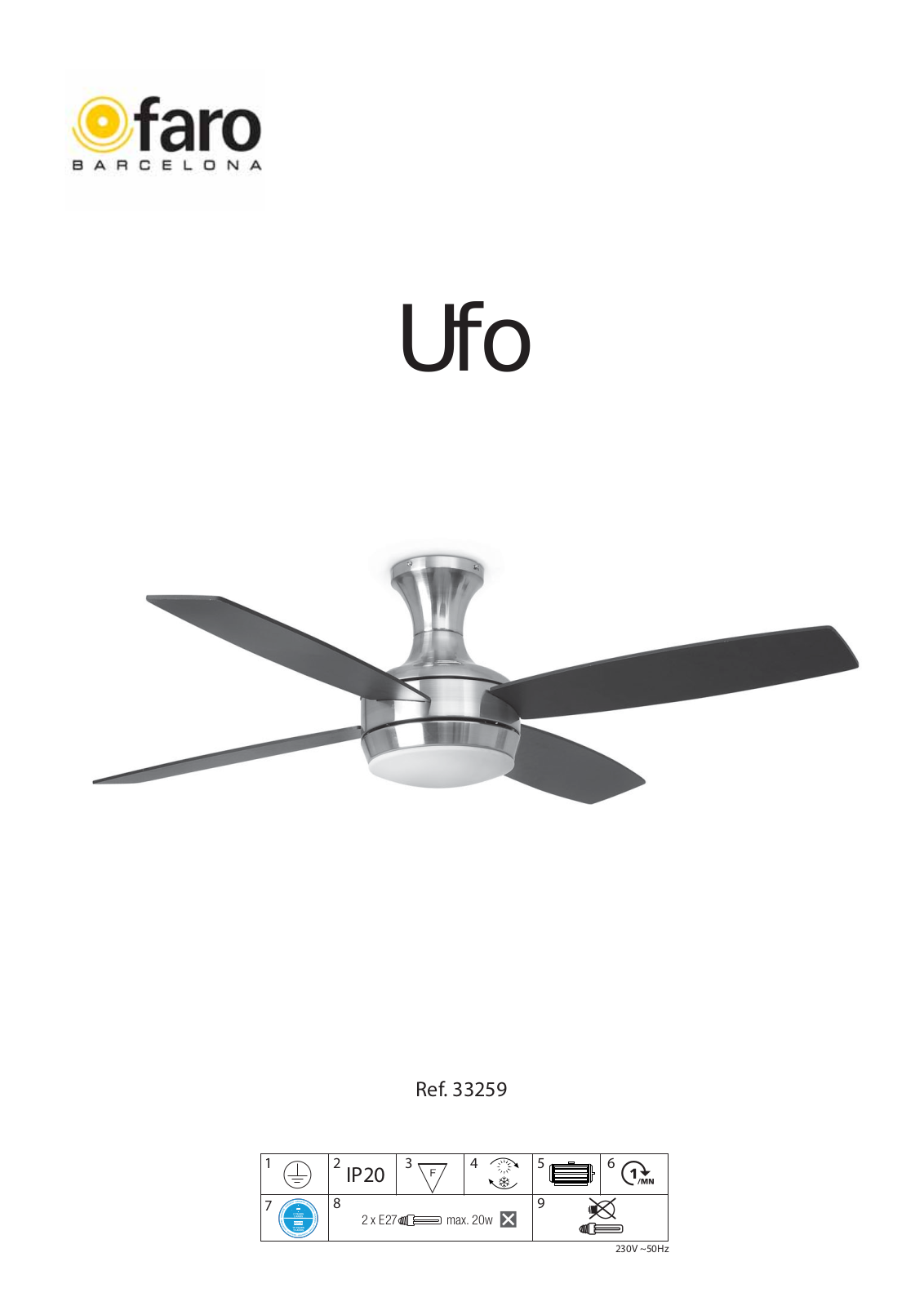 Faro UFO-4 33259 Operating Instructions - ManualMachine.com