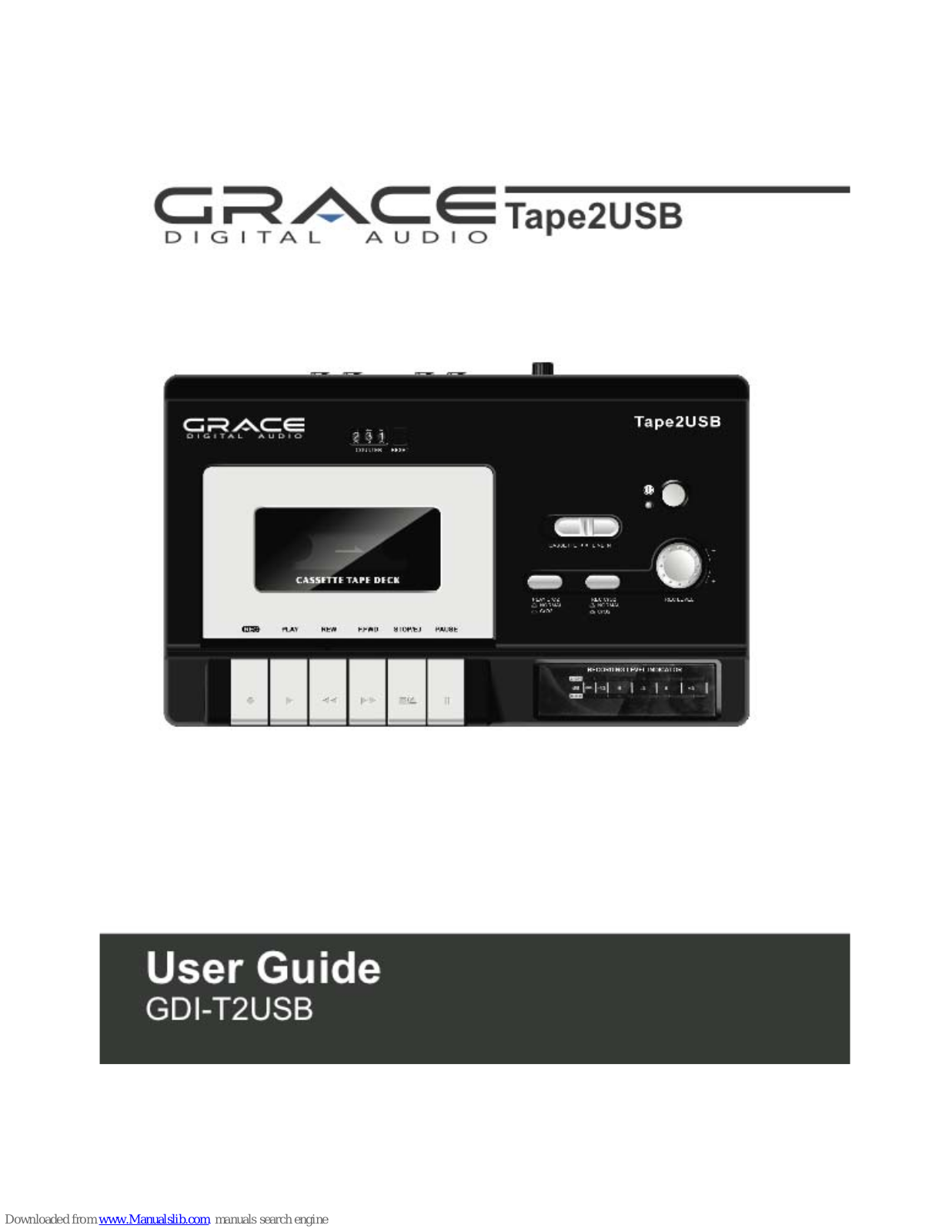 Grace Digital Tape2USB GDI-T2USB User Manual