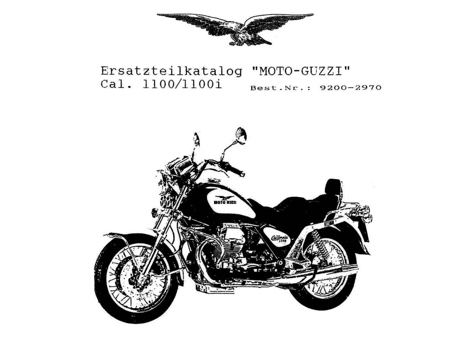 Moto Guzzi 1100 California Parts List