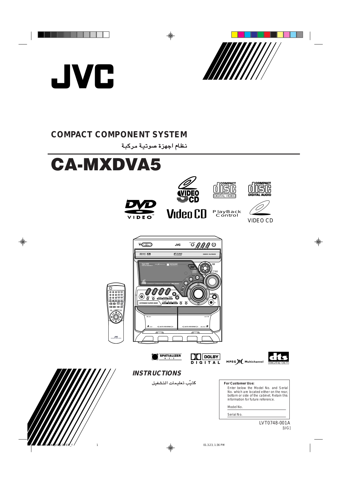 JVC MX-DVA5 User Manual