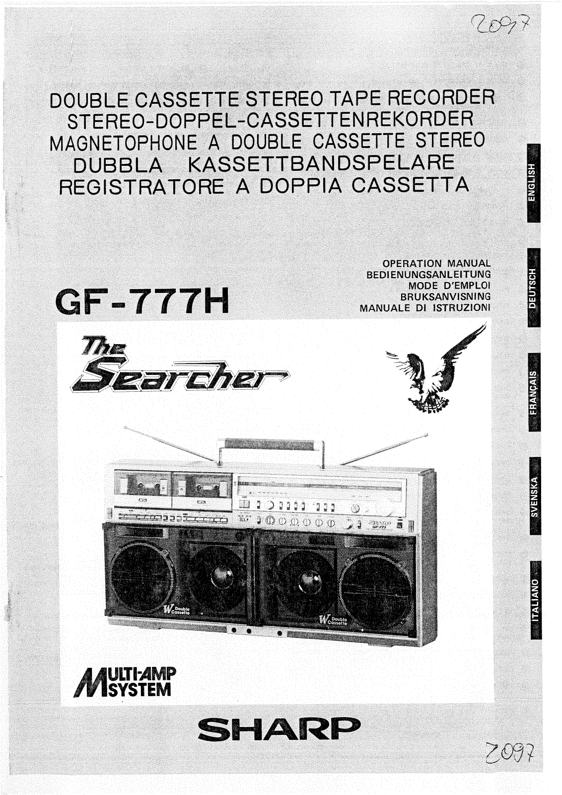 Sharp GF-777-H Owners manual