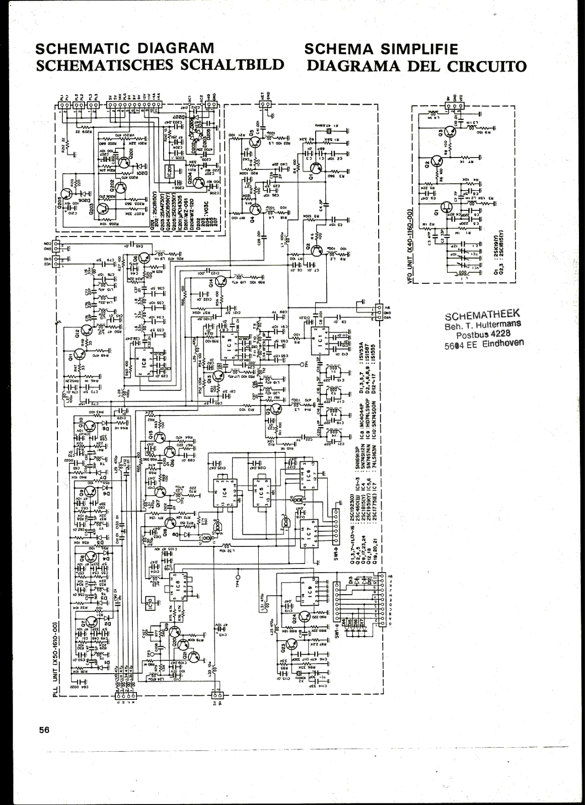 Kenwood R-1000 Schematic