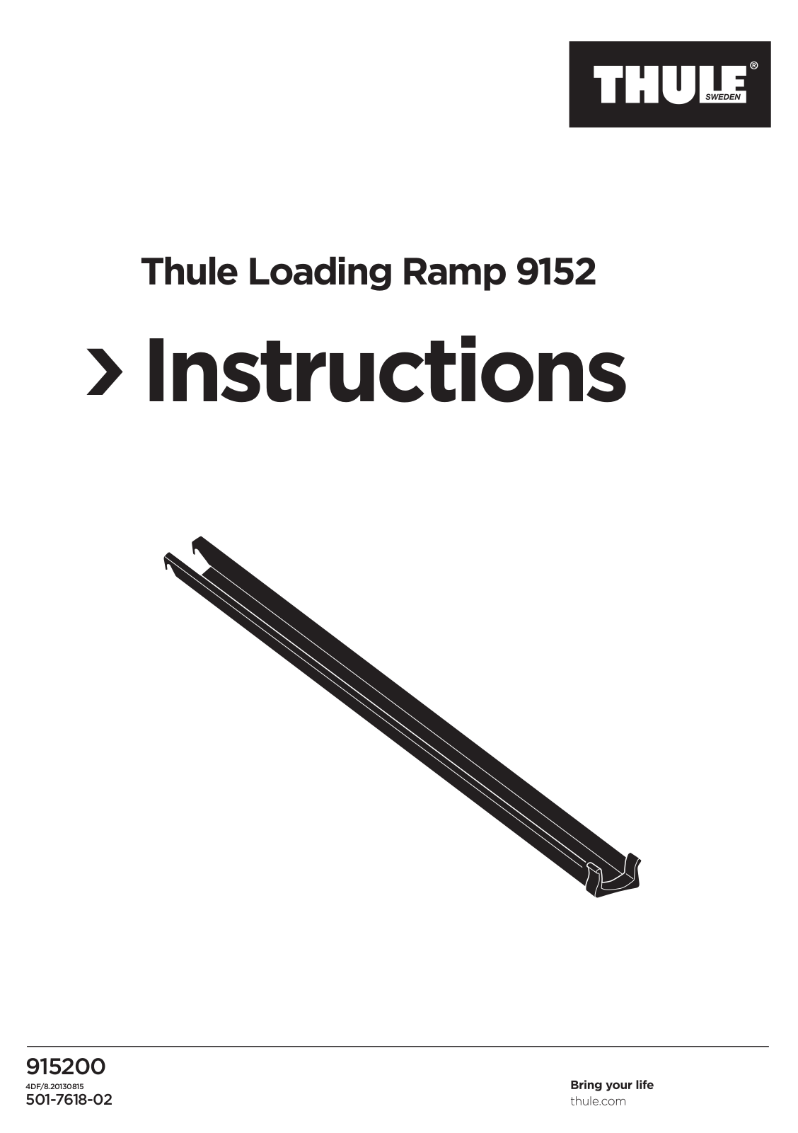 Thule Loading Ramp 9152 User guide