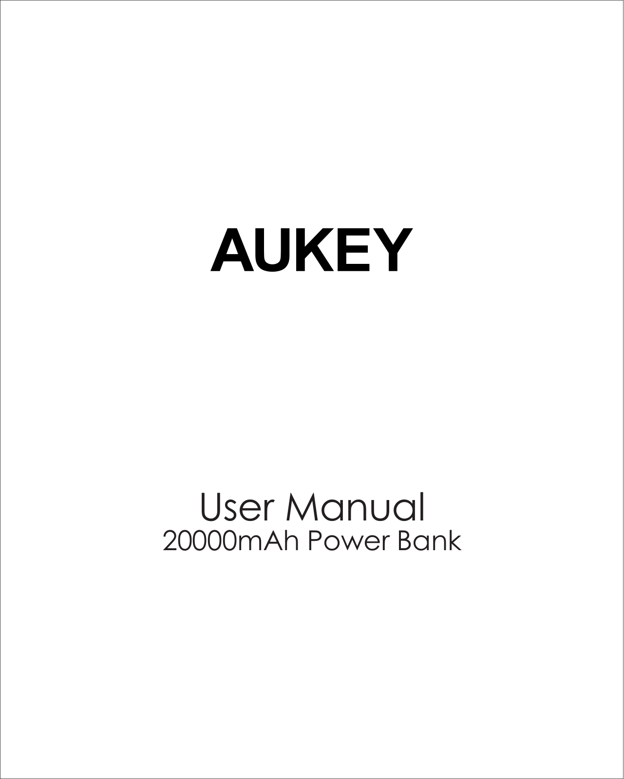 Aukey PB-N61 User Manual