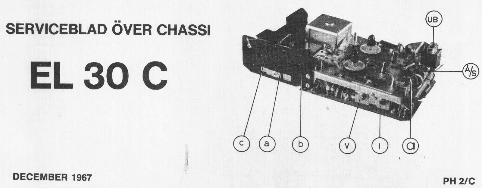 Philips EL30c Schematic