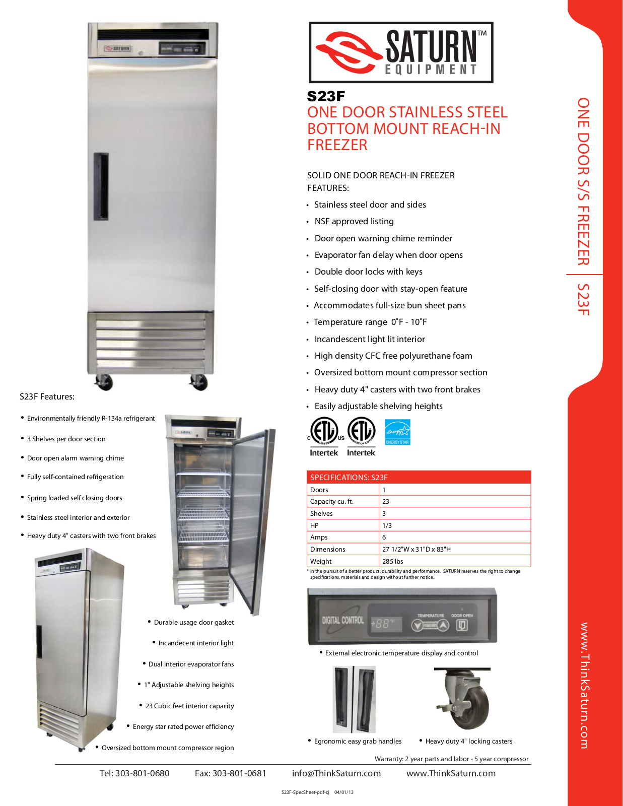 Saturn Equipment S23F User Manual