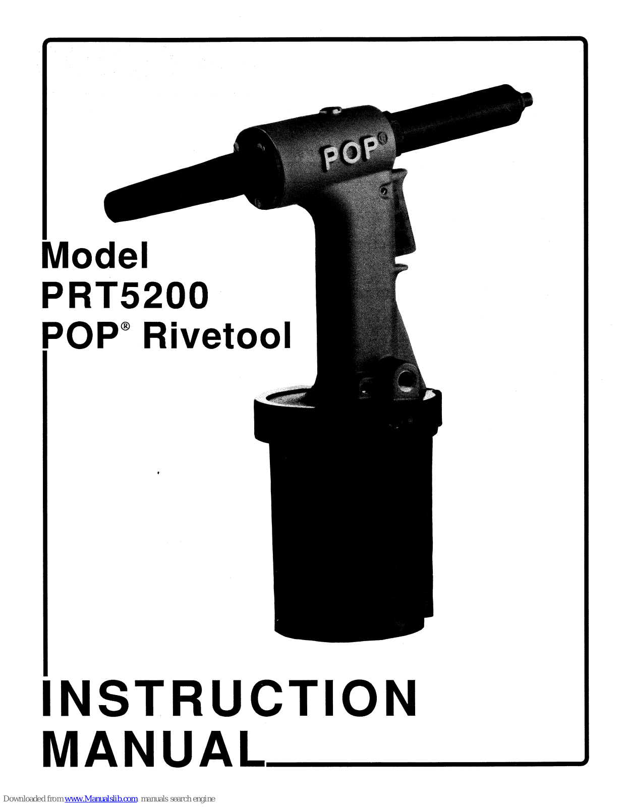 Pop PRT5200 Instruction Manual