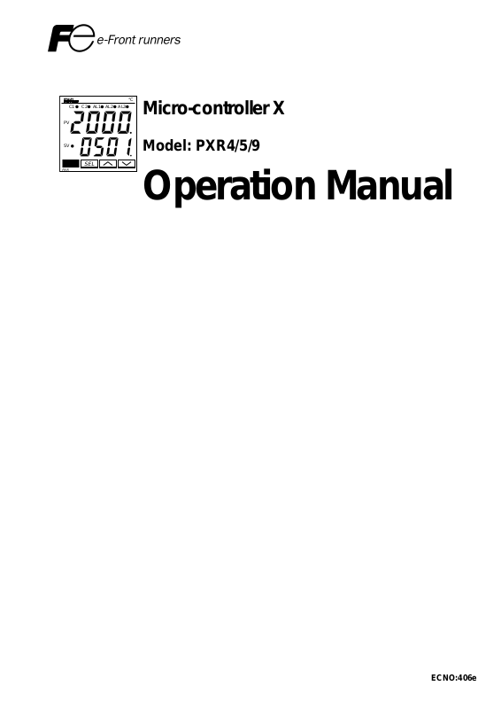 Fuji Electric PXR5, PXR9 Service Manual