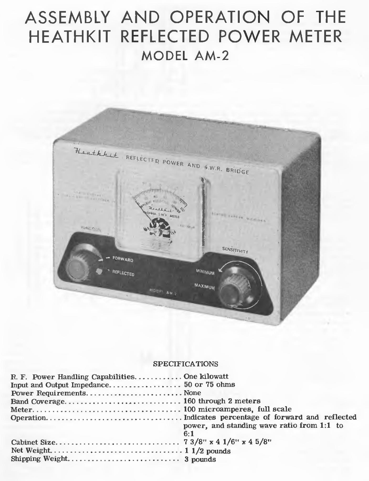 Heathkit AM-2 User guide
