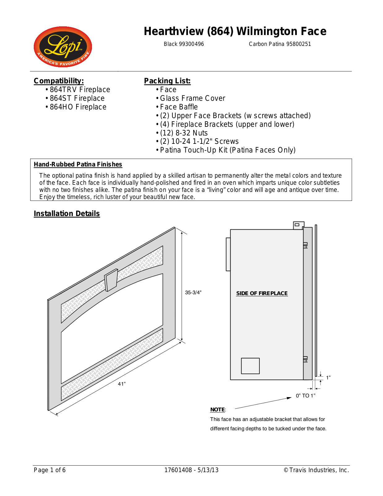 Lopi BLACK 99300496 User Manual