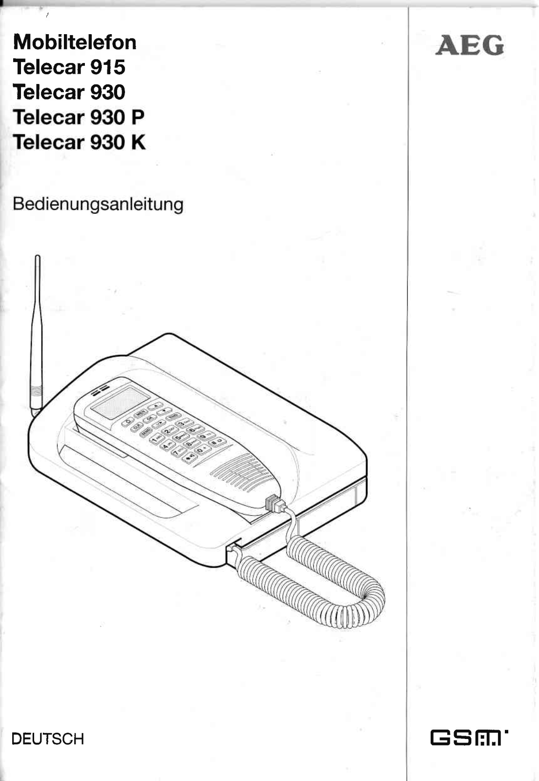 AEG Telecar D 930 User guide - ManualMachine.com