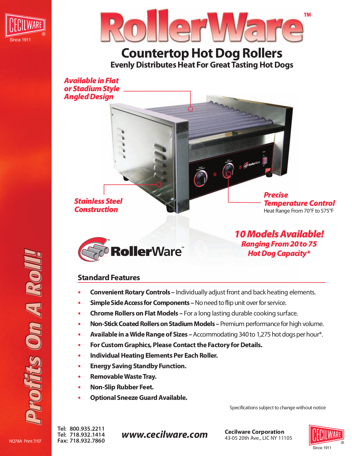 Cecilware HRG-20 User Manual