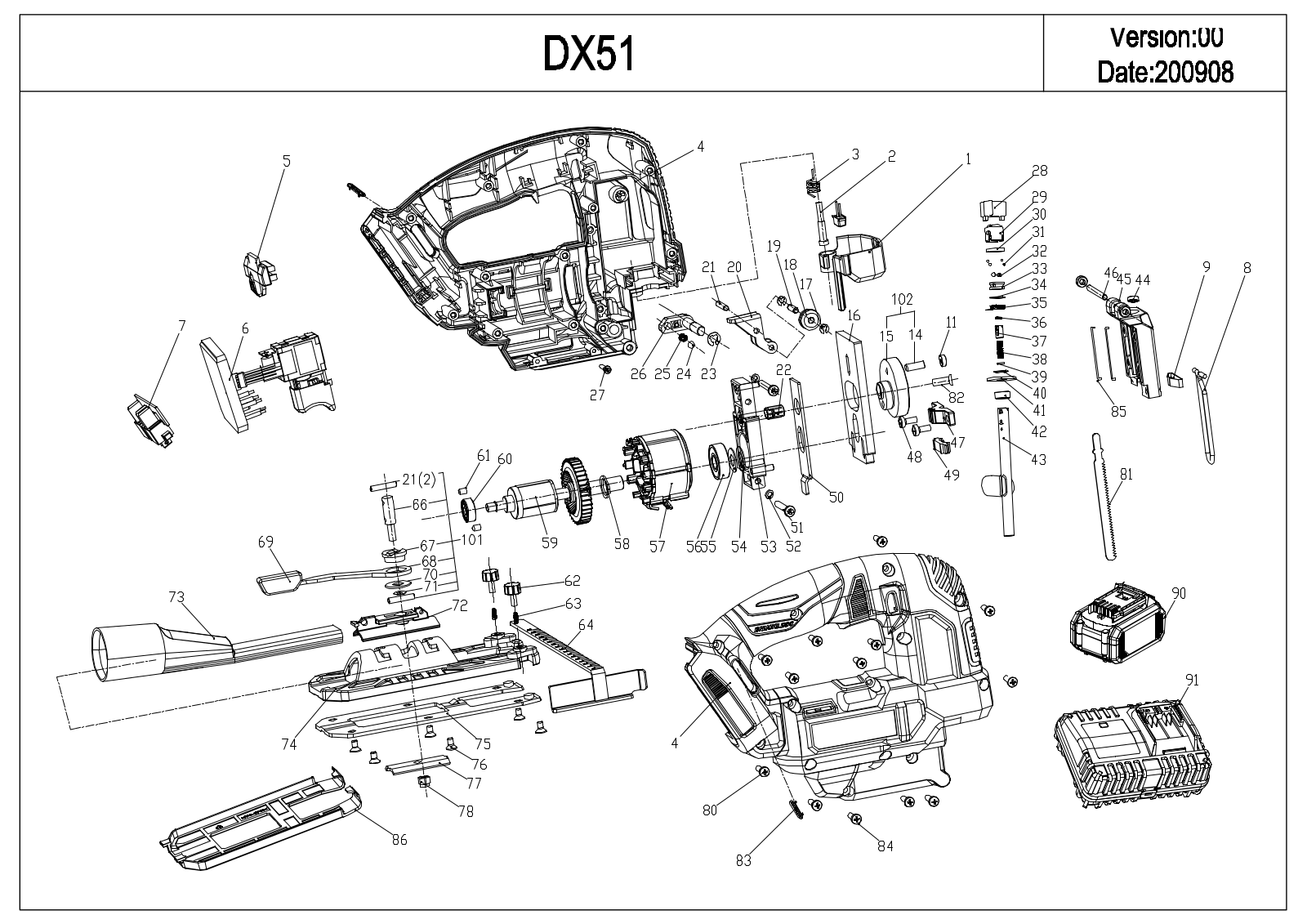 CAT DX51B Installation/Assembly Instructions - ManualMachine.com