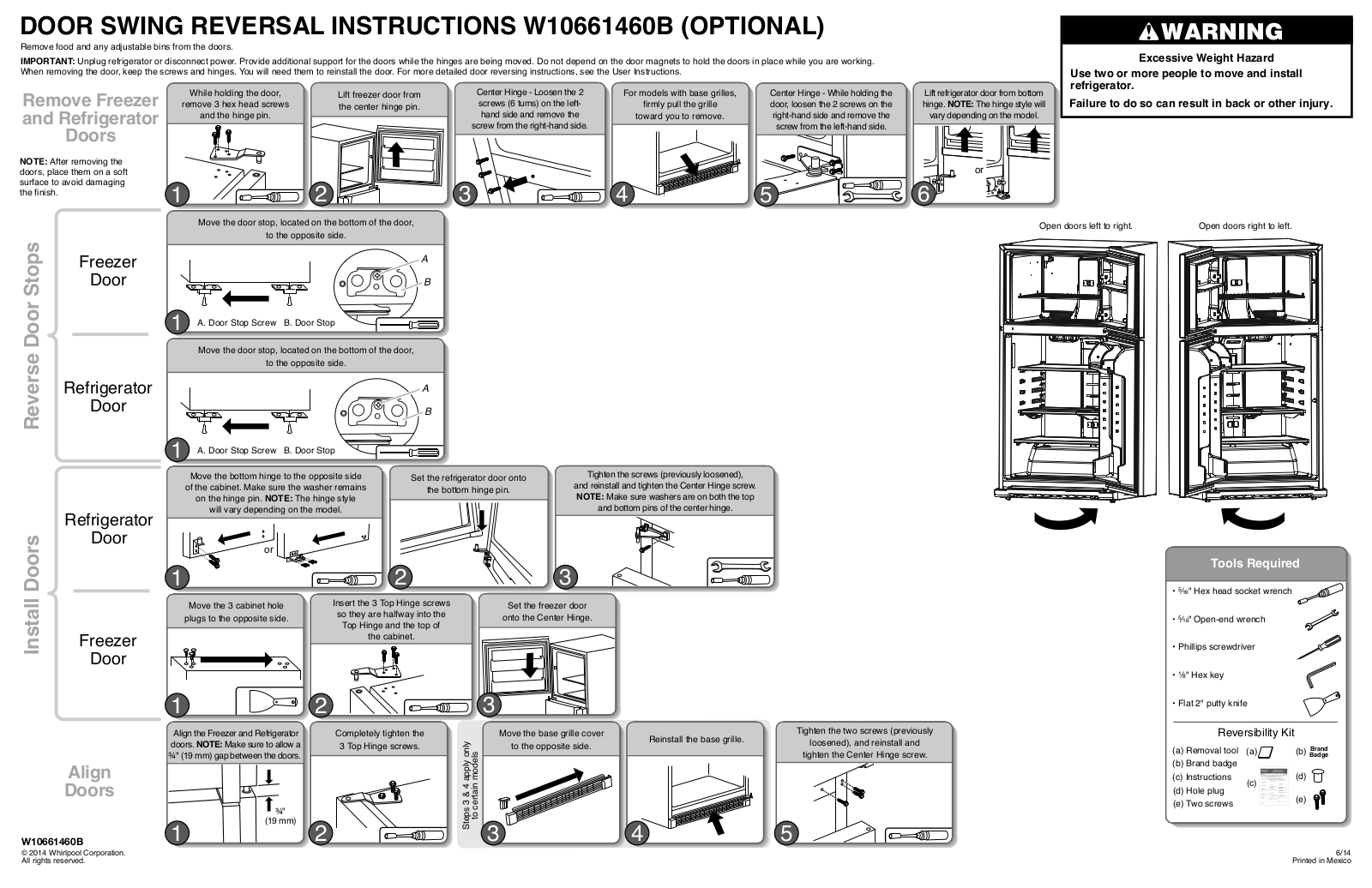 Whirlpool WRT316SFDB User Manual